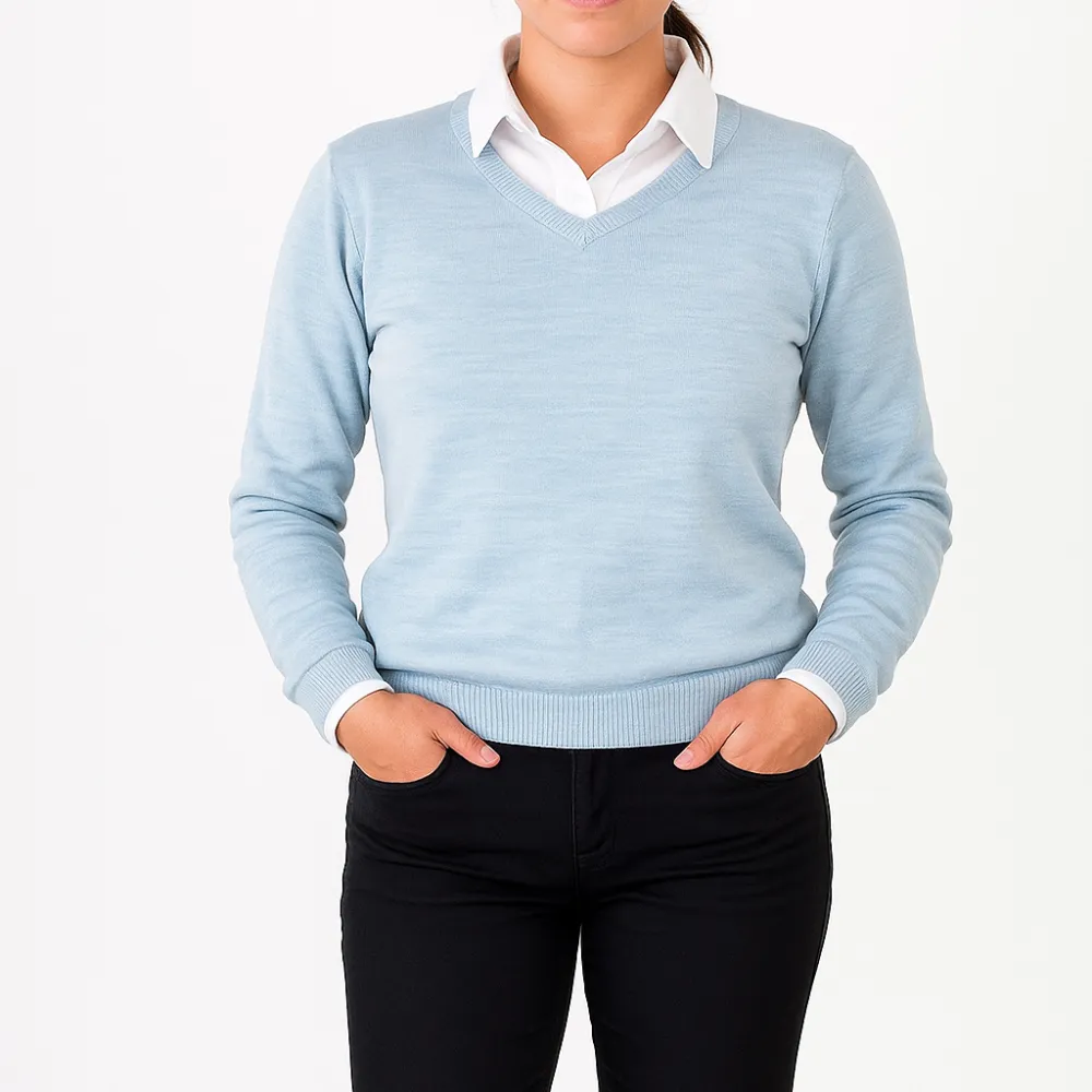 Merino V Neck Knit Jumper