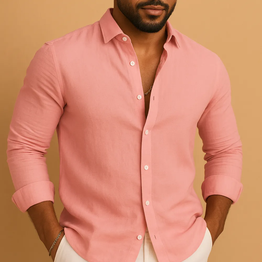 Refined Breathable Classic Long Sleeve Shirt