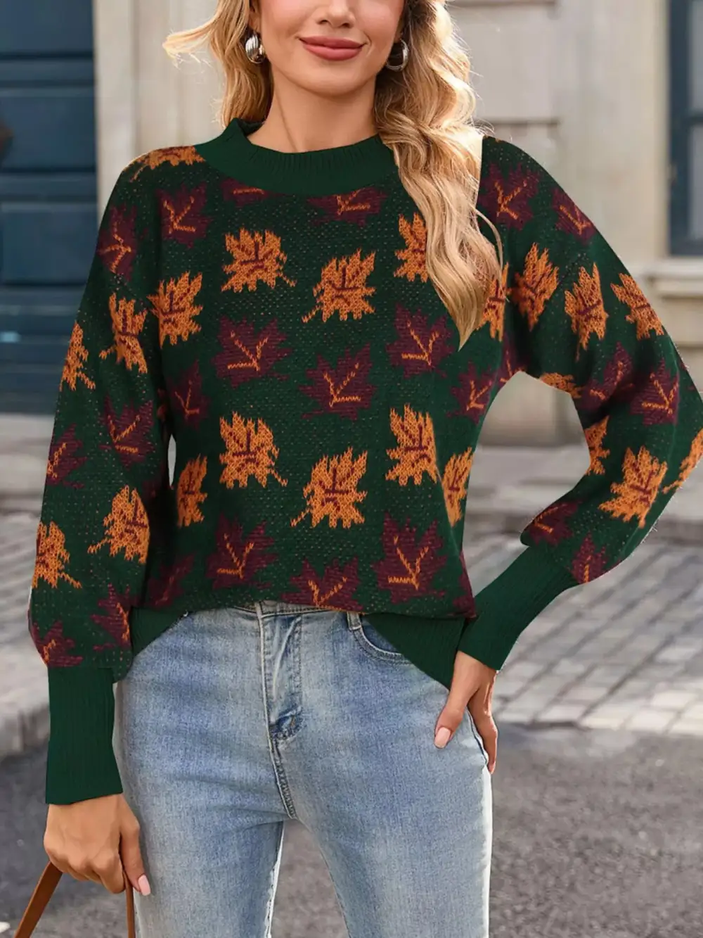 Mock Neck Everyday Sweater