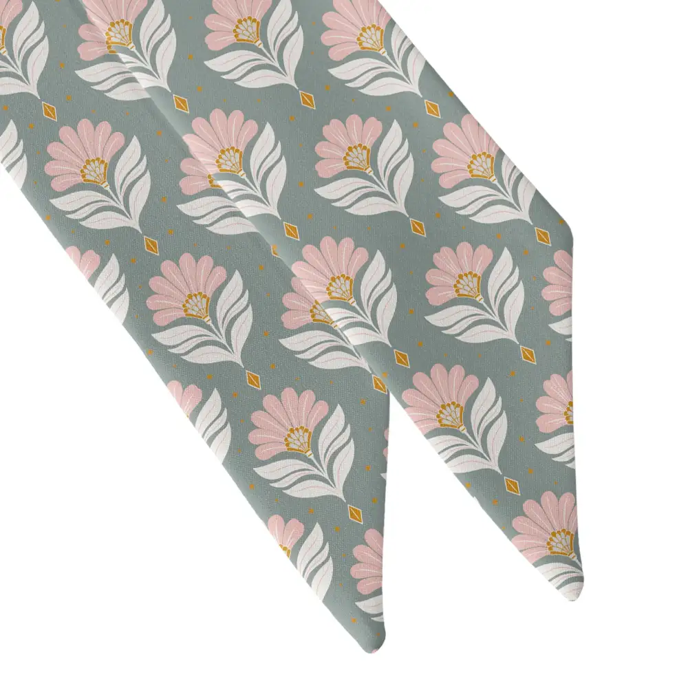 Grand Deco Floral Pattern Hair Scarf