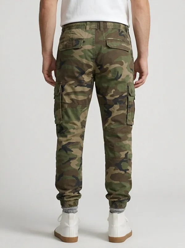Workwear Camouflage Military-Inspired Camouflage Cargo Pants