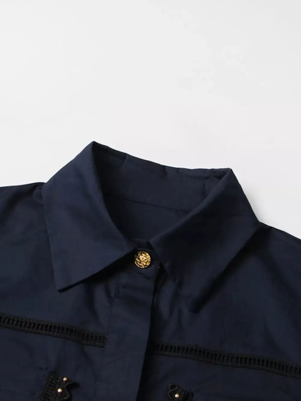 Comfort Button Front Short Sleeve Coordinated Shorts