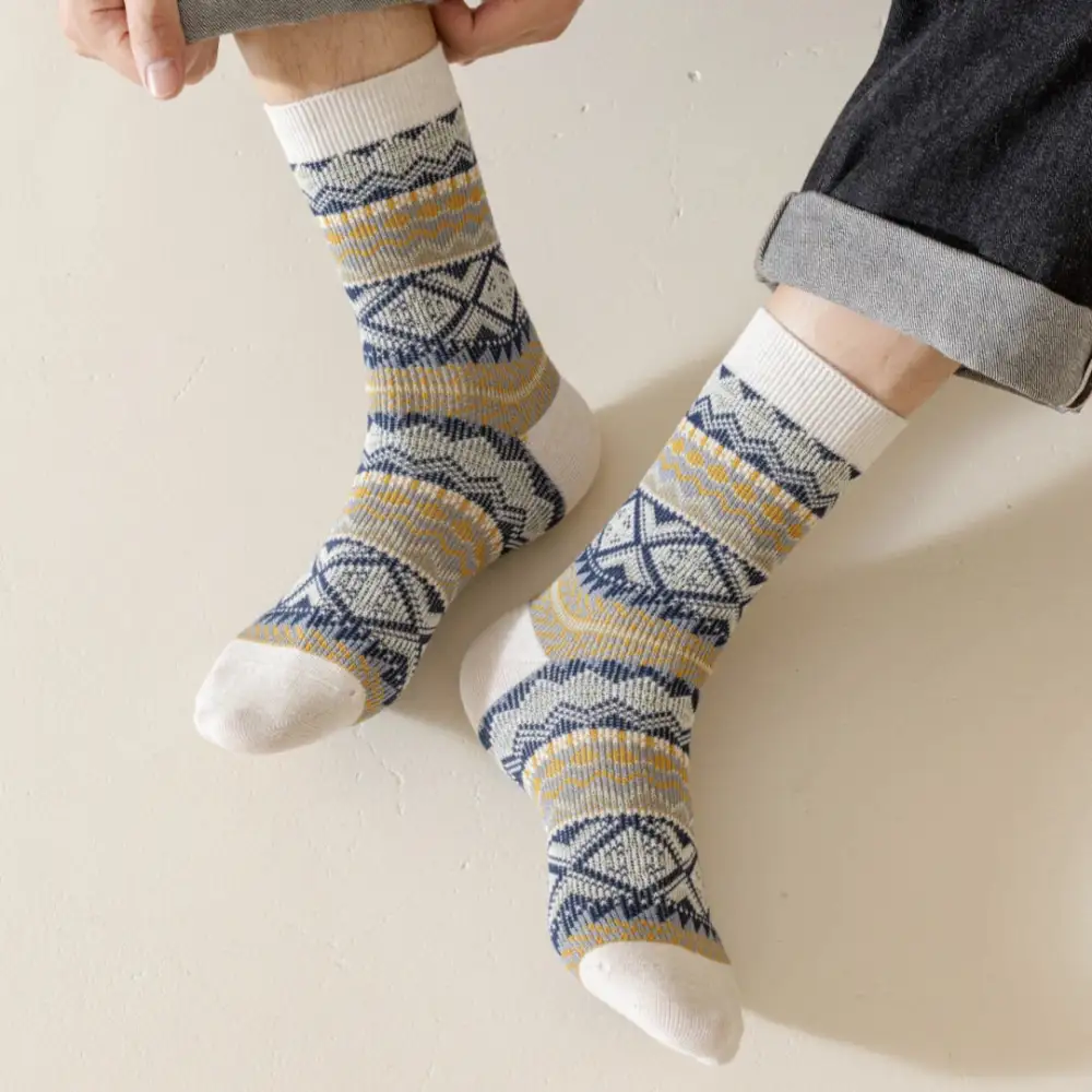 Geometric Crew Socks