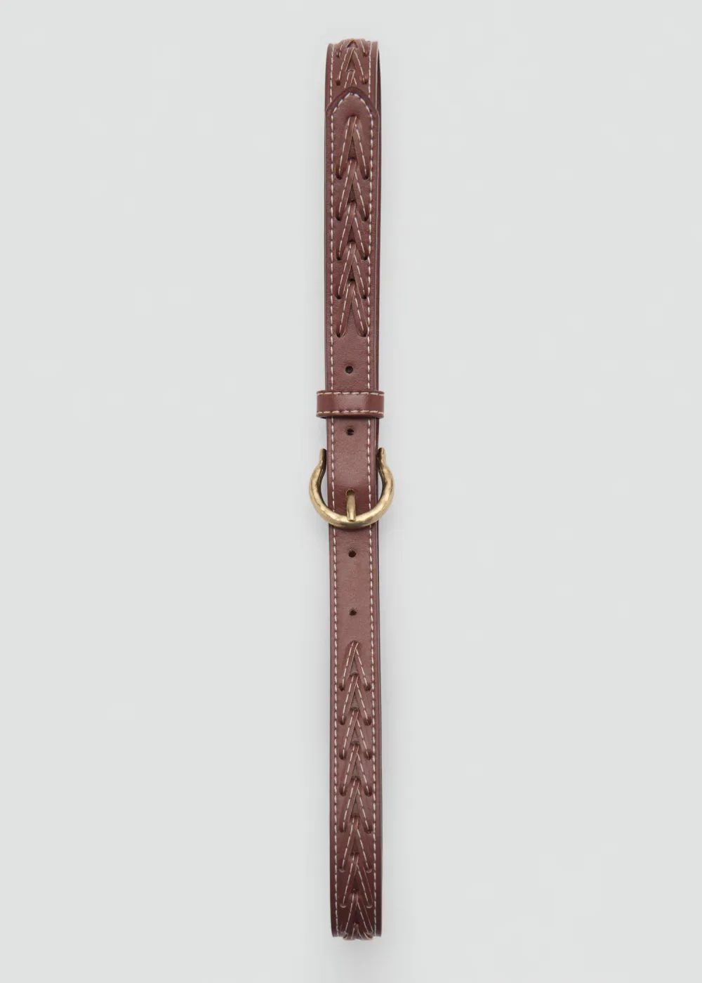 Brown Casual Style Plain Belts