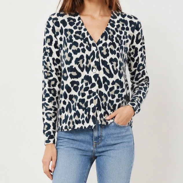 Cashmere Oversized Longline Heart Pattern Cardigan