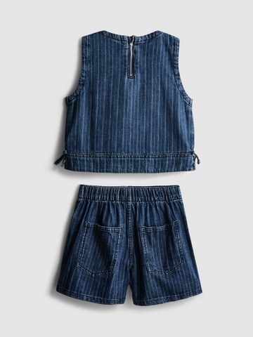 7-15yrs | Stripe Denim Sleeveless Top and Shorts Set detail 1