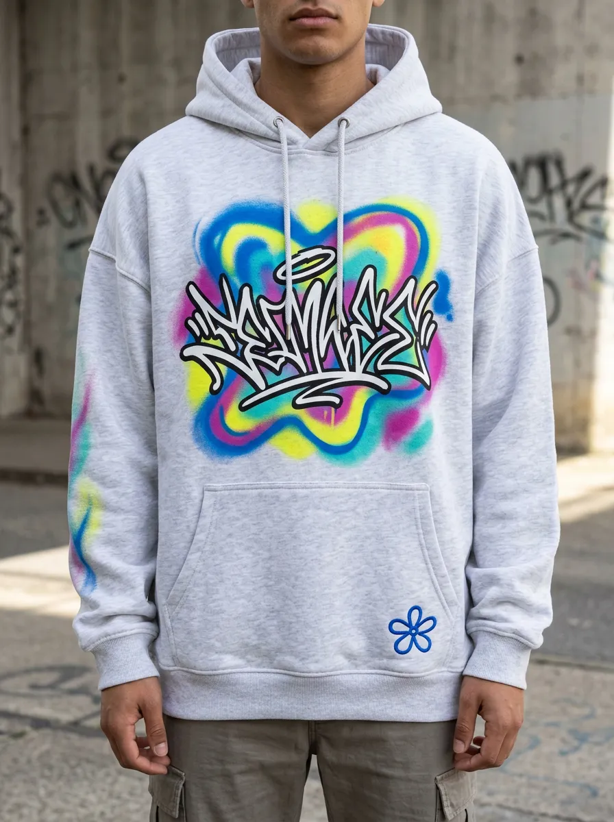 Unisex Graffiti Halo Airbrush Hoodie