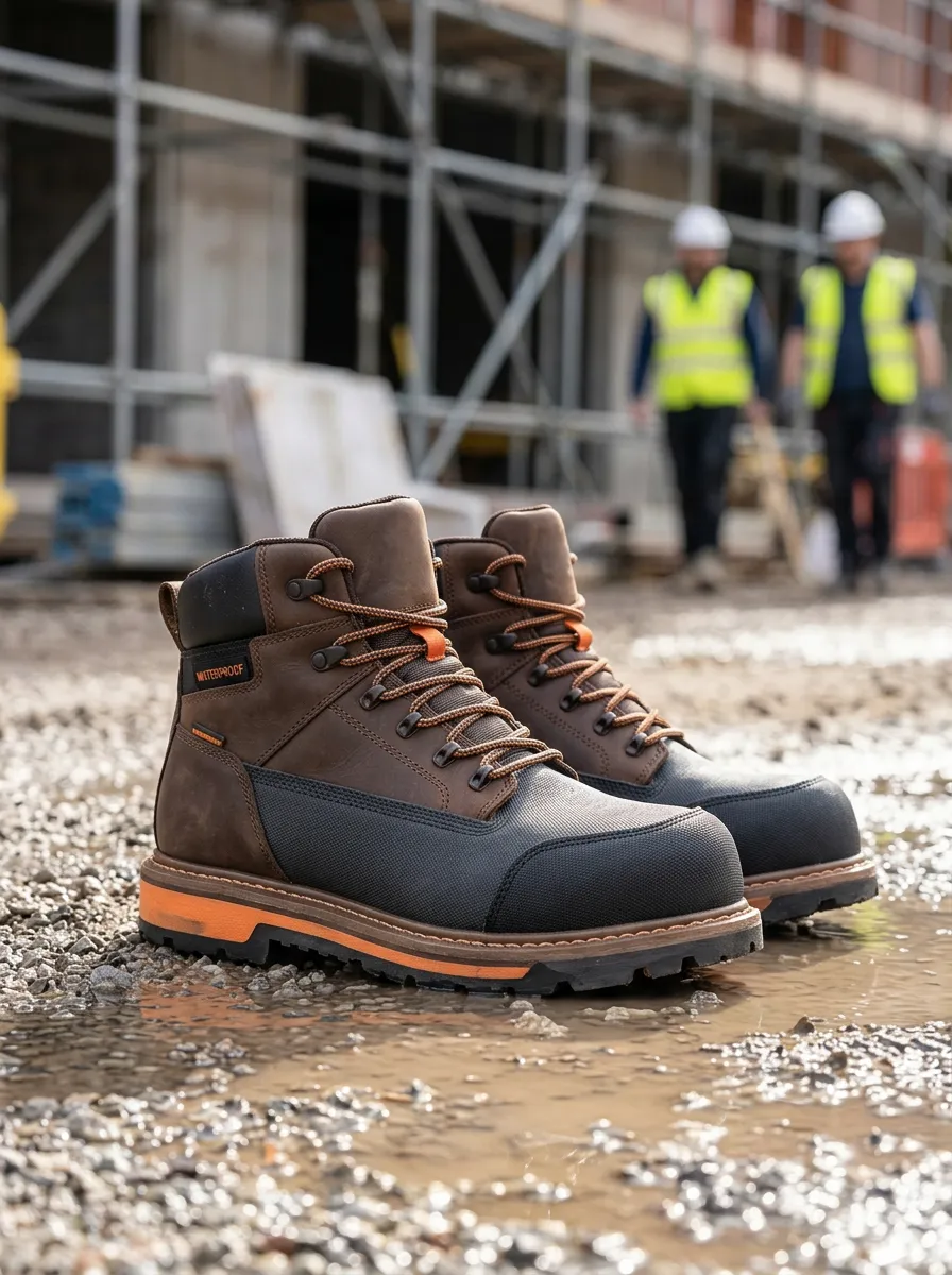 All-Terrain-Look Workwear Construction Men's Waterproof Work Boots