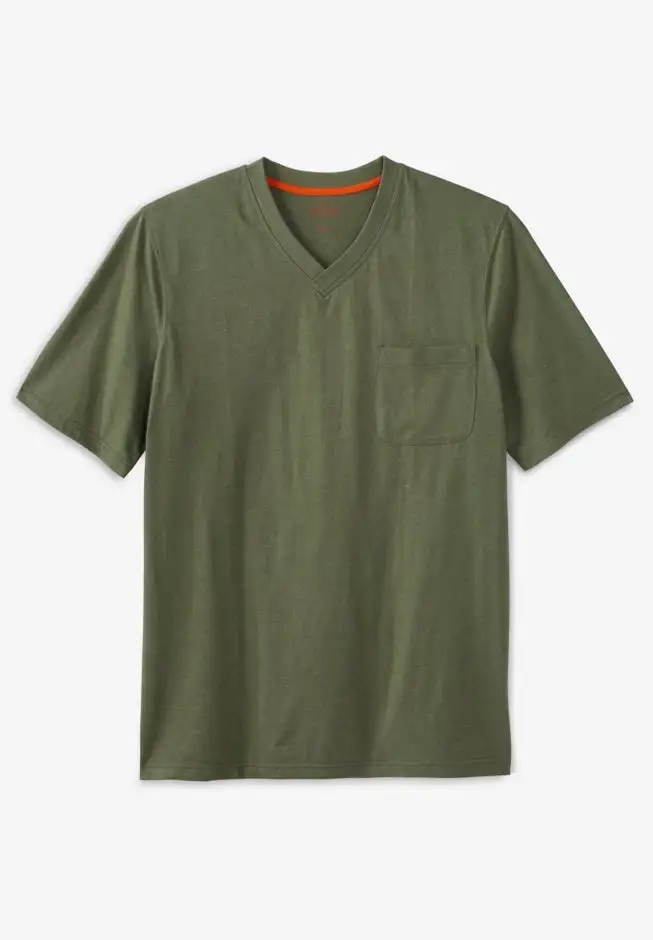 Heavyweight Pocket V-Neck Tee