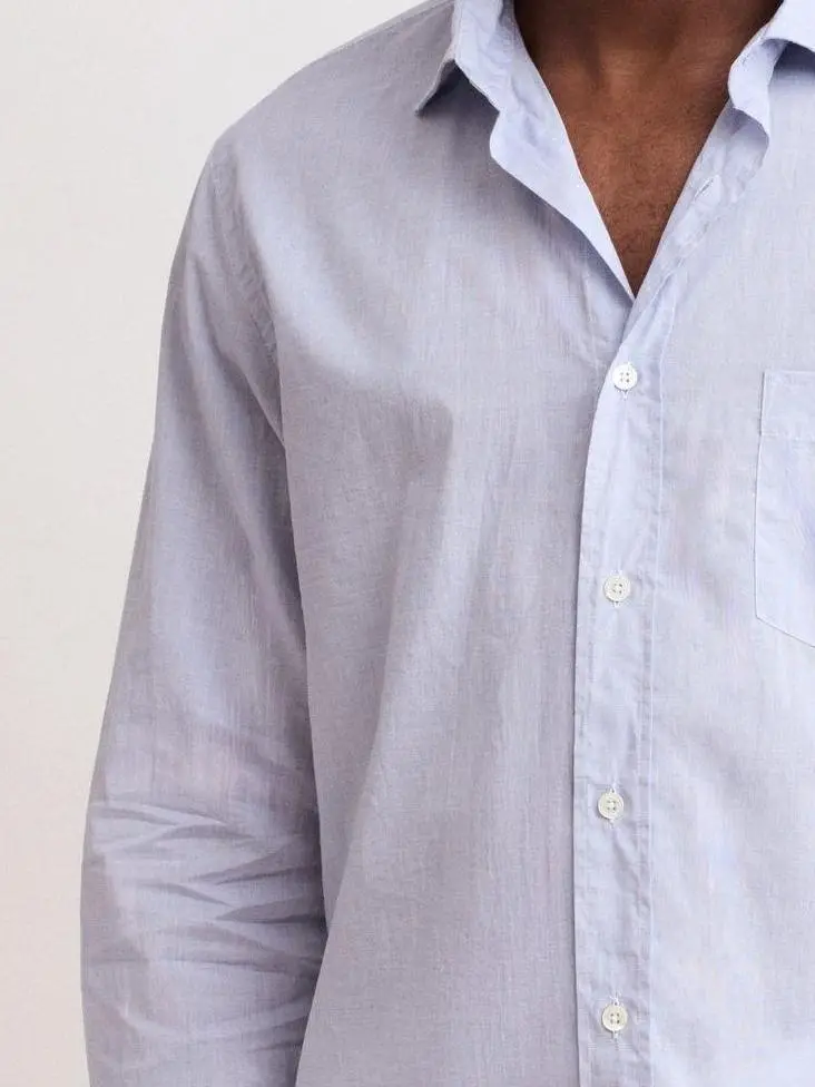 Casual Soft And Comfortable Deep Blue Shirt