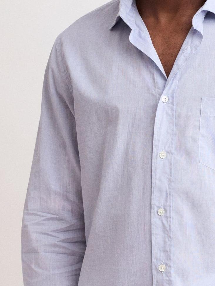 Casual Soft And Comfortable Deep Blue Shirt