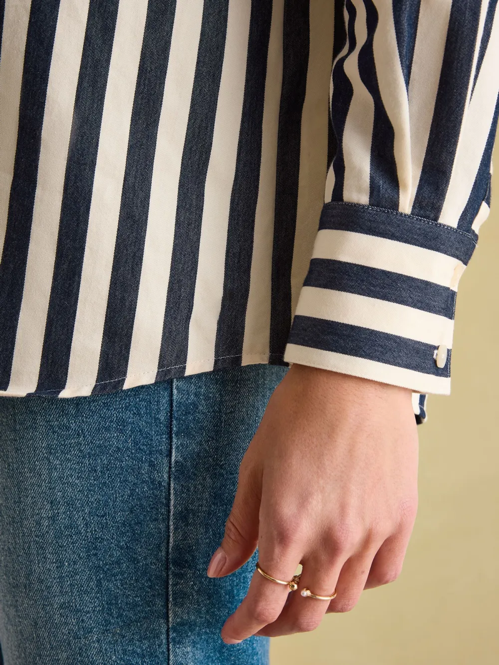 Daily Red & Cream Stripe Shirt