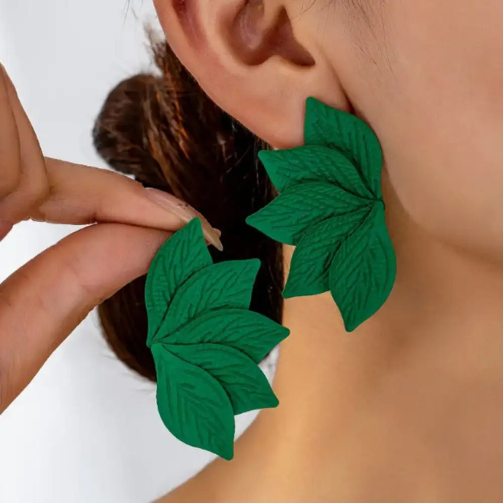 Leaf Statement Earrings