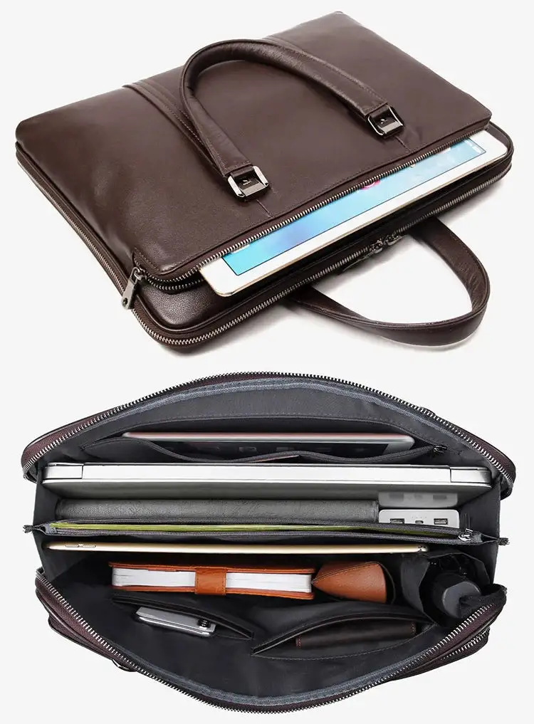 Professional Utility: Designer Laptop Briefcase with Smart Compartments