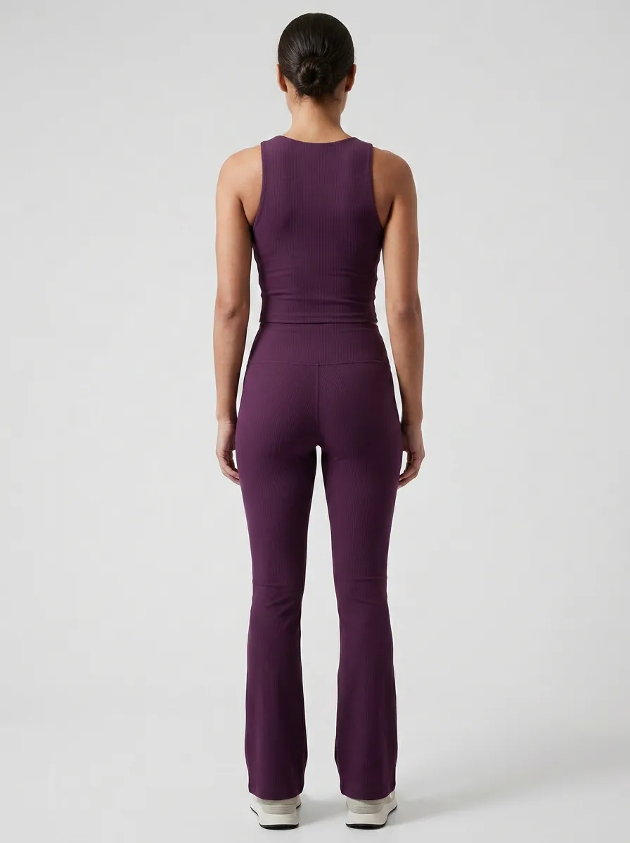 Studio Athleisure-Look Women's Tank Top Flare Pants Active Set