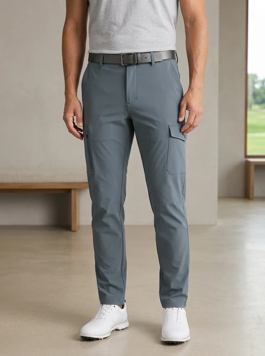 Men's Golf Sport Cargo Pocket Trousers