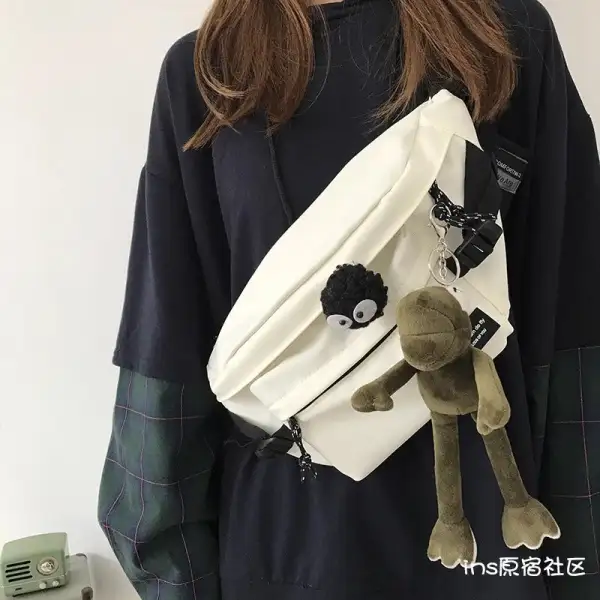 Foldover Utility Crossbody Chest Bag