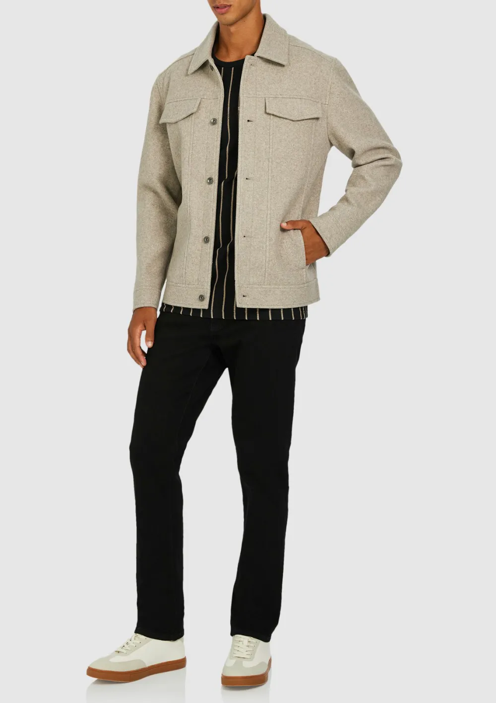 Retro Loose Comfortables Stone Textured Jacket