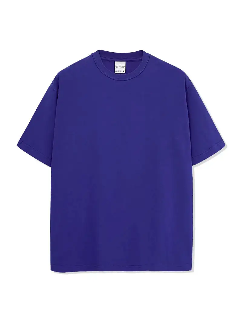 Woven Crew Neck Short Sleeve Tee