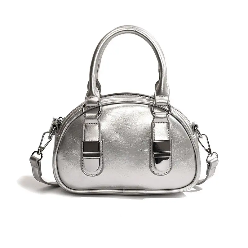 Bow Detail Curved Crossbody Bag