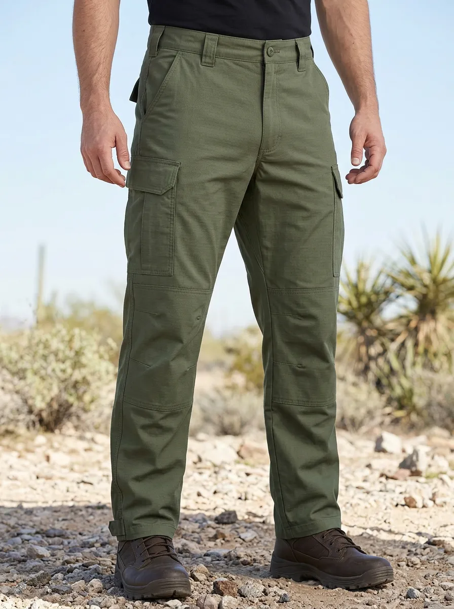 Minimal Outdoor-Look Men's Multi-Pocket Waterproof Tactical Cargo Pants
