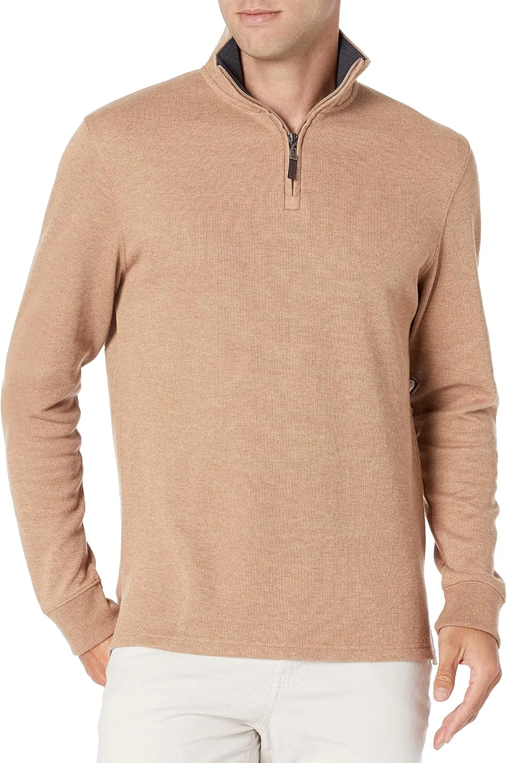 Amazon Essentials Men's Quarter-Zip French Rib Mock Neck Sweater, Casual Wear