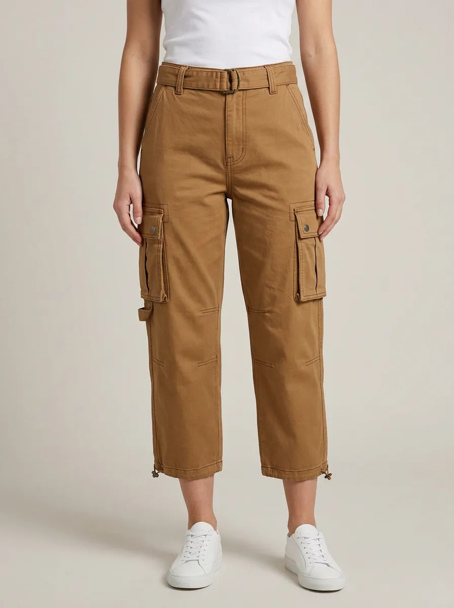 Women's Pocket Focus Utility Multi-Pocket Capri Pants