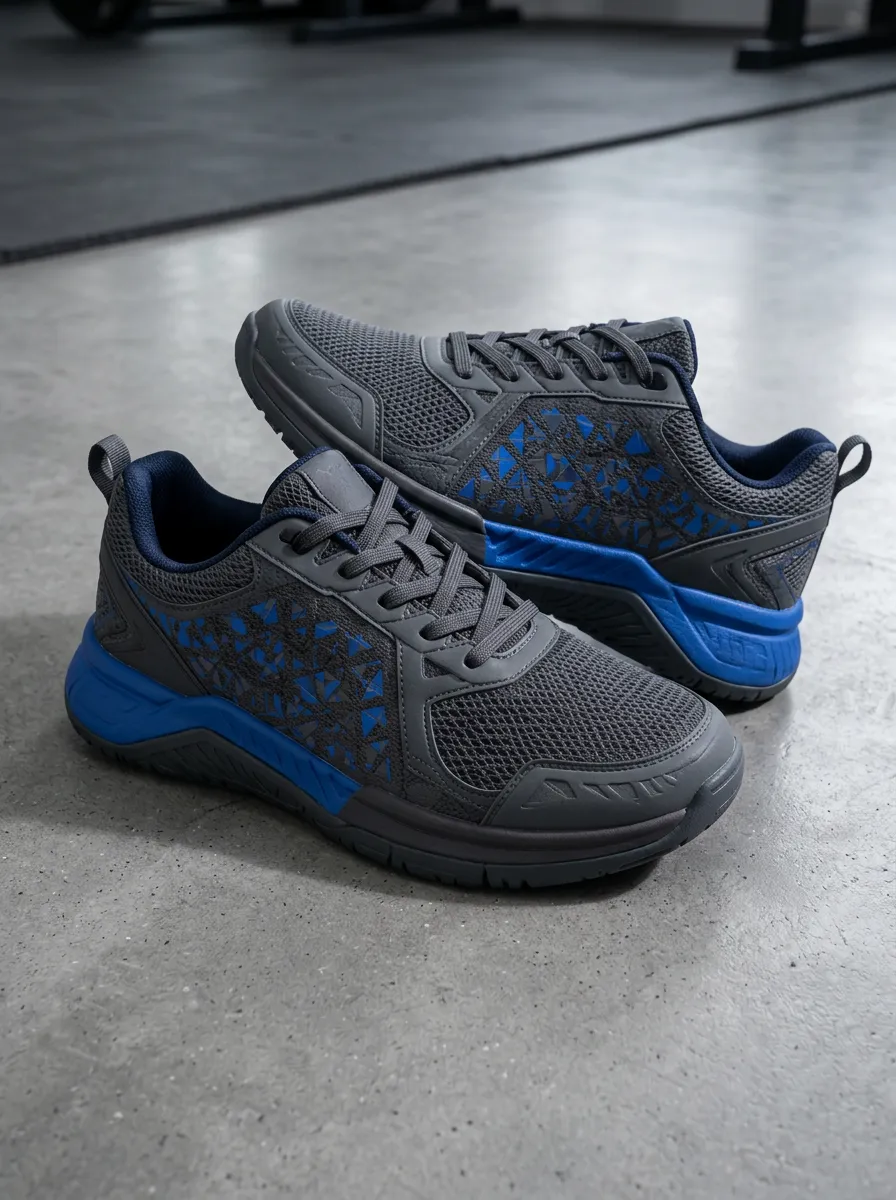 Women's Stride Athletic Fitness Geometric Printed Sneakers