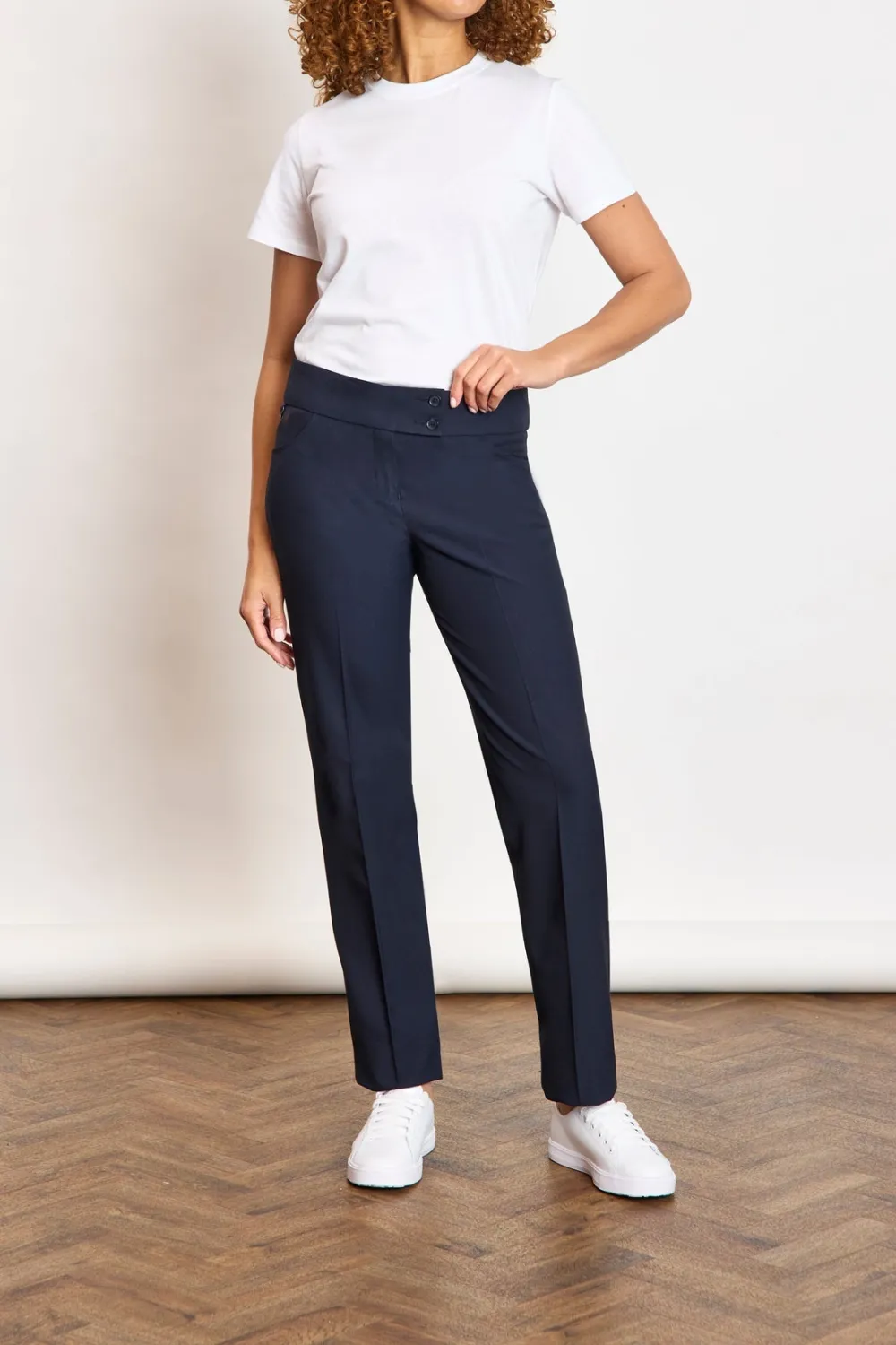 Women's Narrow Leg Stretch Suit Trousers