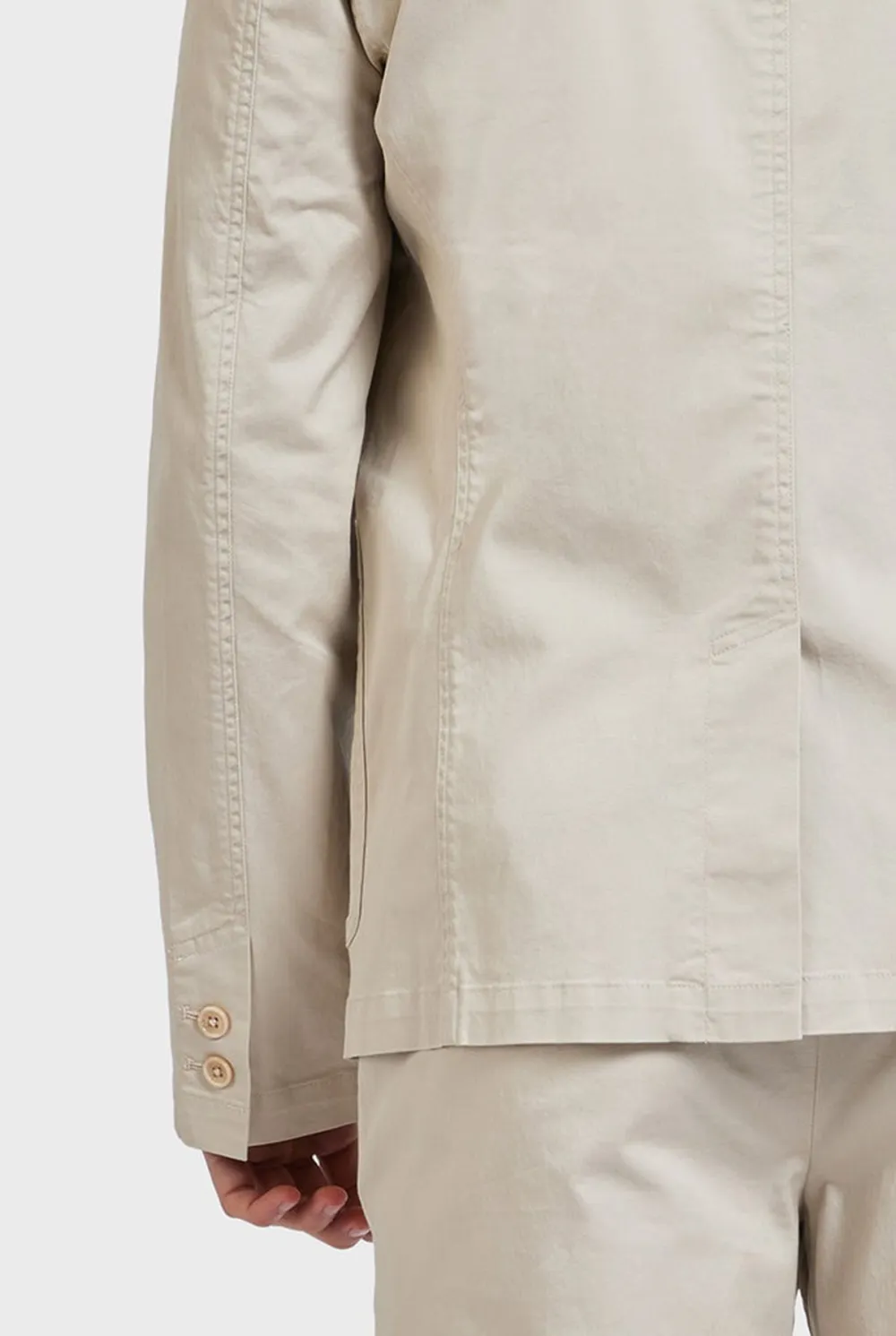 Stone Cotton Blazer