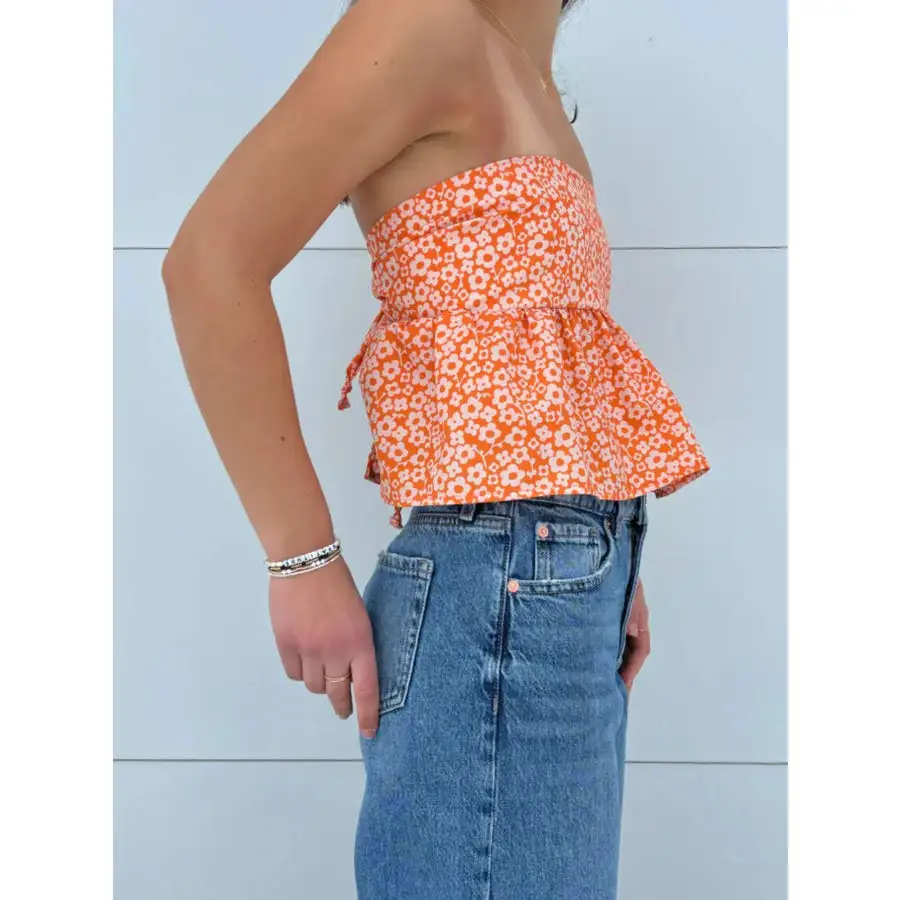 Tie Back Tube Top