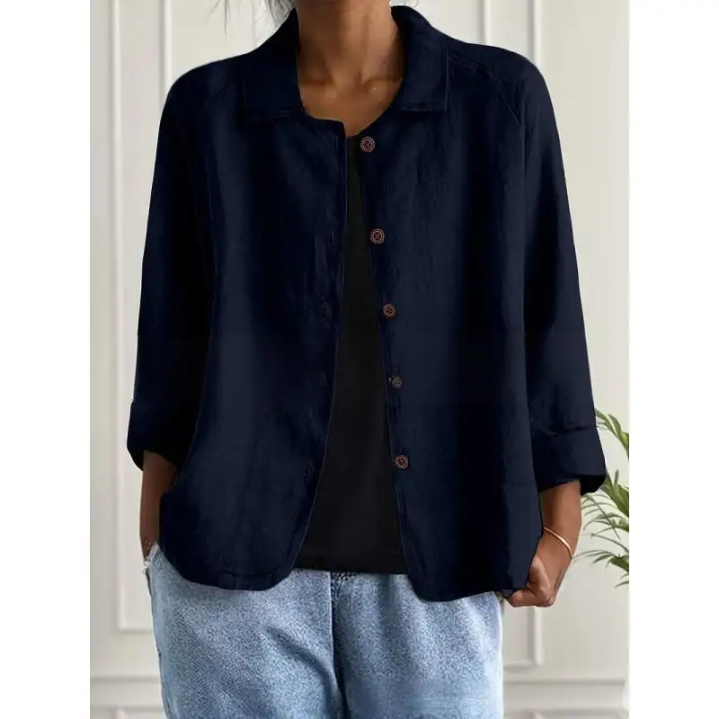 Light Linen Relaxed Blouse