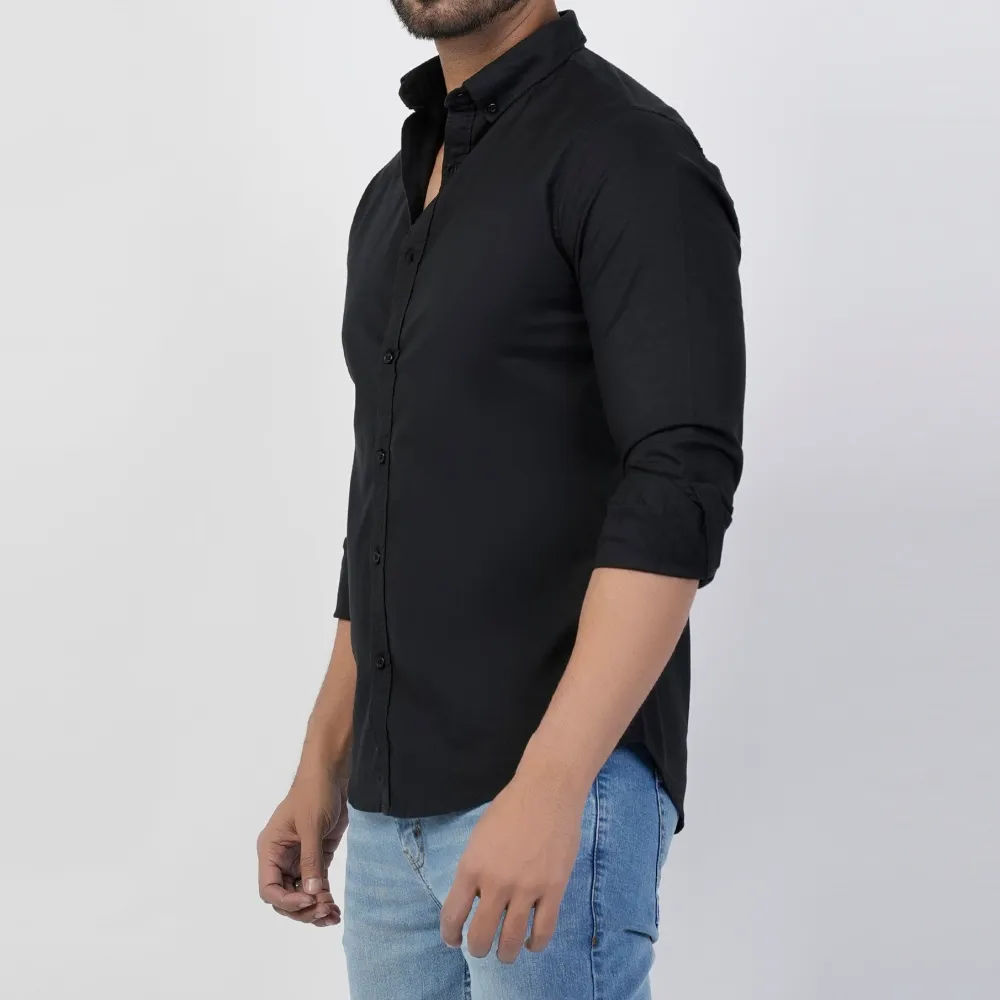 Men's Chambray Plain Casual Shirt