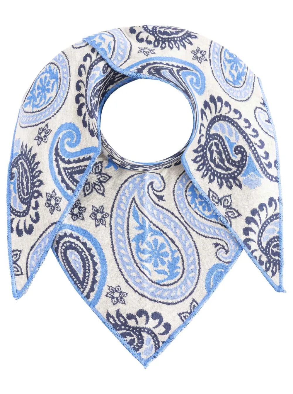 Graphic Cotton Wool Heart Pattern Fashion Scarf