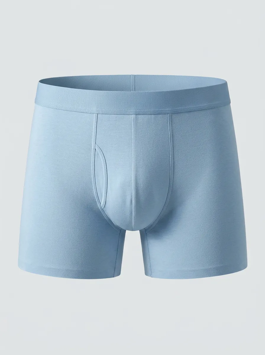 Men's Solid Comfortable Mid Rise 3-Pack Boxer Briefs
