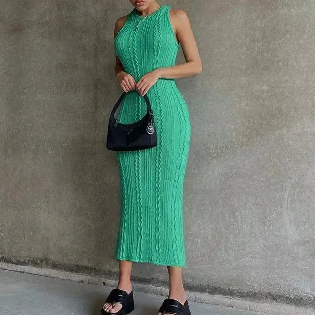 Modern Knitted Midi Dress