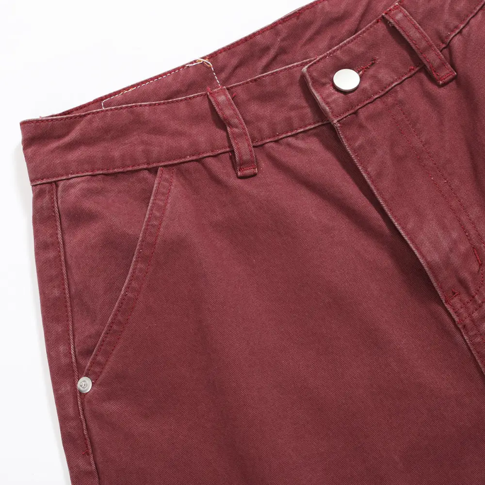 Men's Straight Leg Cargo Denim Jeans