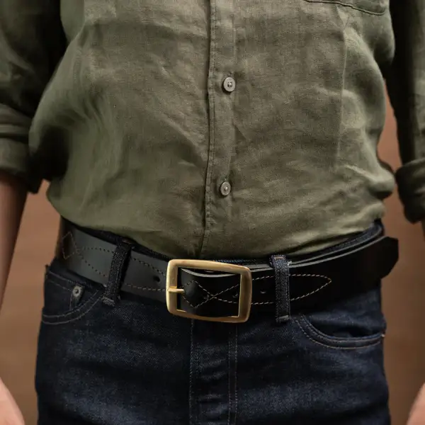 Refined Full Grain Leather Belt