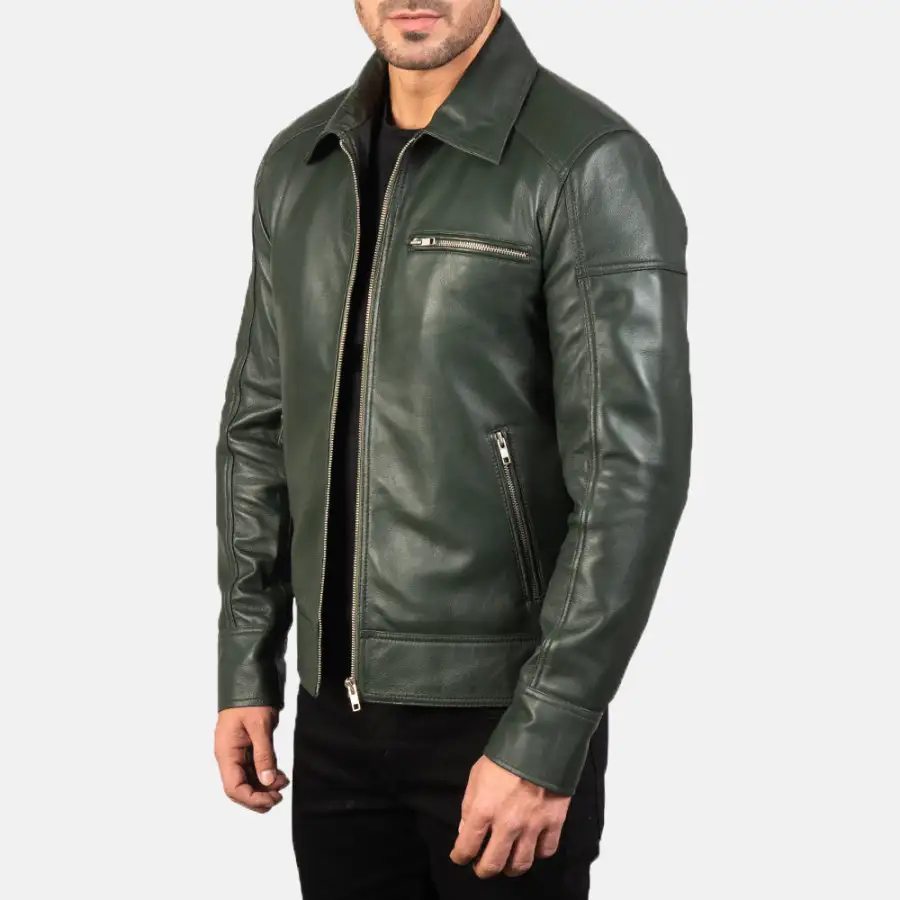 Men's Classic Everyday Biker Leather Jacket