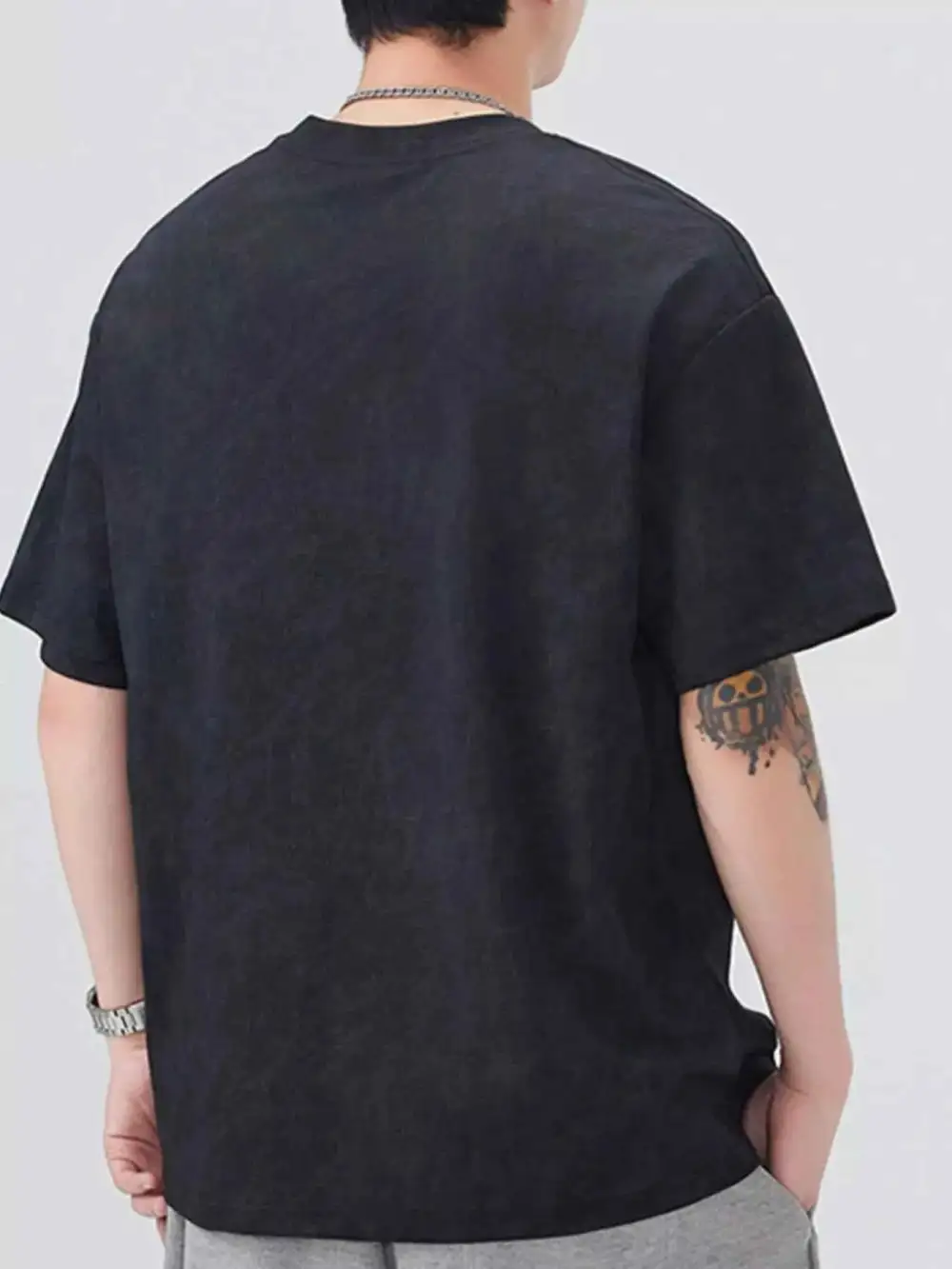 Easywear Letter Round Neck Short Sleeve T-Shirt