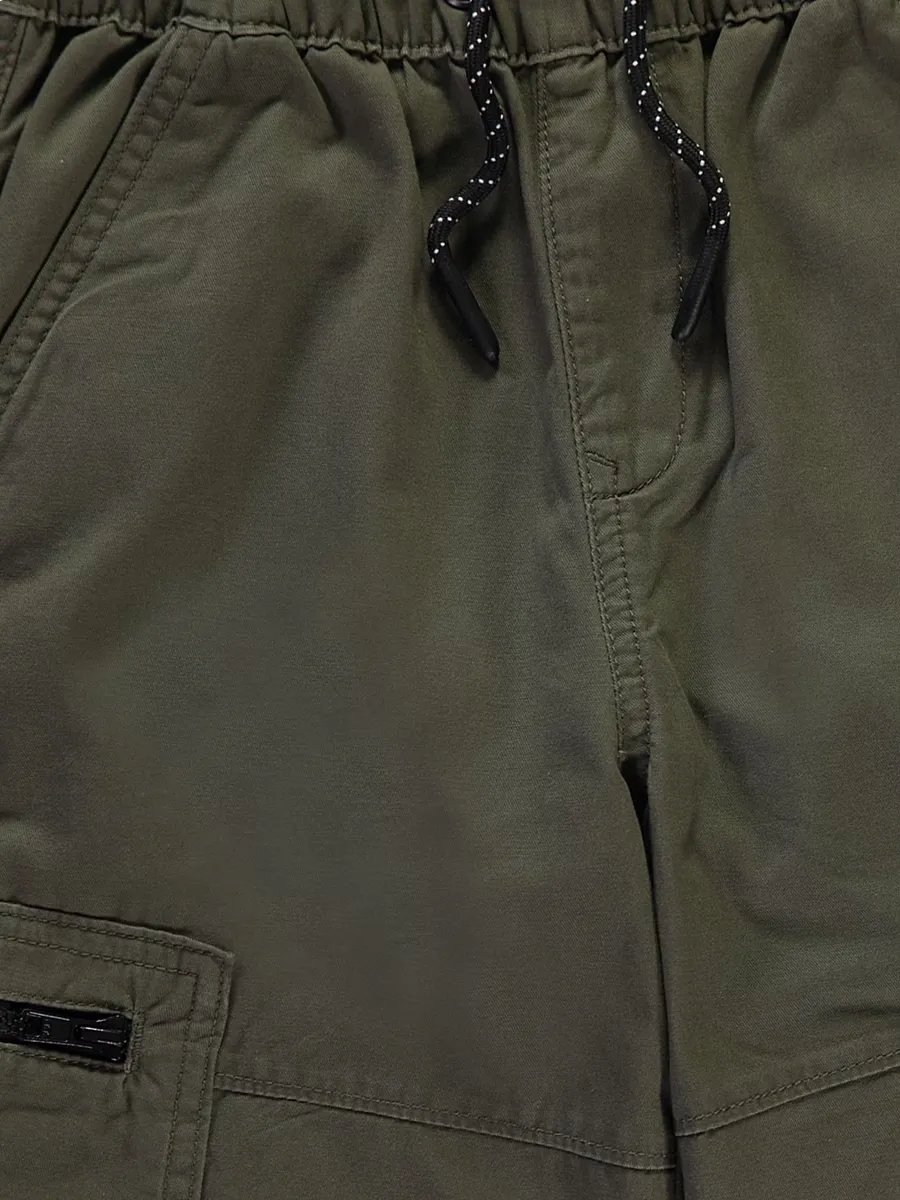 Khaki Cargo Pocket Trousers