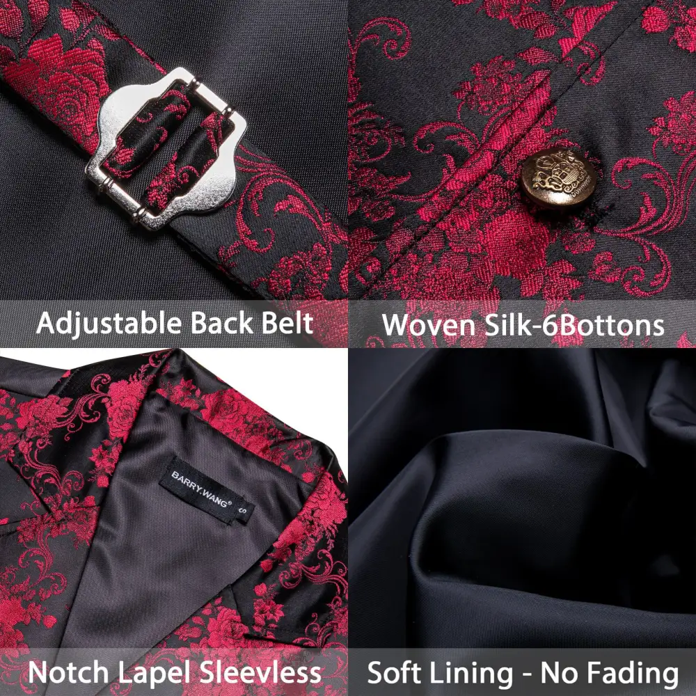 Floral Button Up Dress Vest