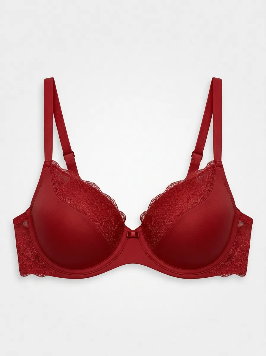 Women's Modern Underwire Floral-Lace Lace-Trim Bra