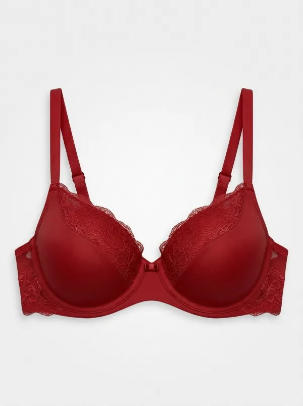 Women's Modern Underwire Floral-Lace Lace-Trim Bra