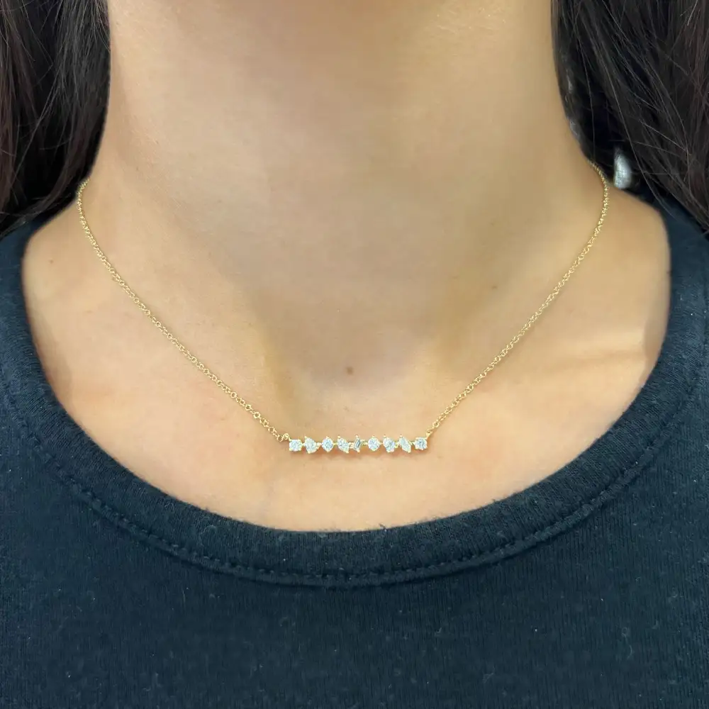 Bar Diamond Necklace