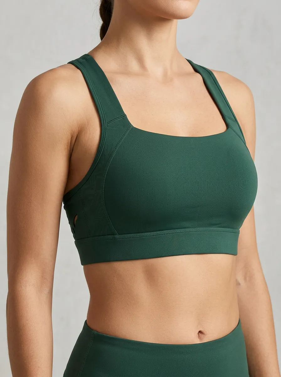 Women's Square Neck Cutout Sports Bra