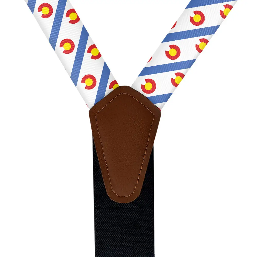 Classic Coordinated Stripe Pattern Suspenders