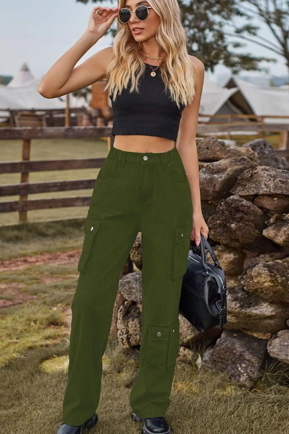 Easy Loose Fit Pocketed Denim Jeans
