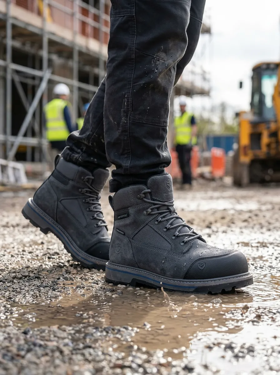 Easy-Wear Construction Profile Men' Waterproof Work Boots