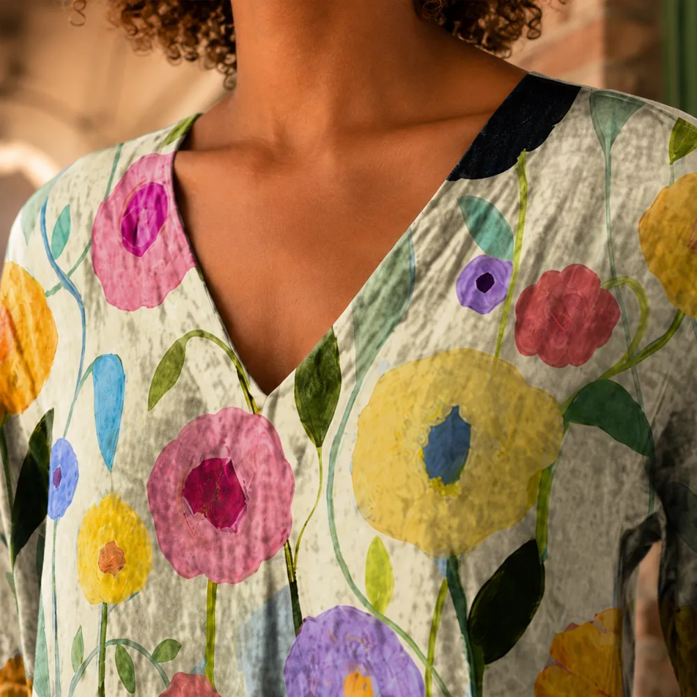 V-Neck Relaxed Tunic